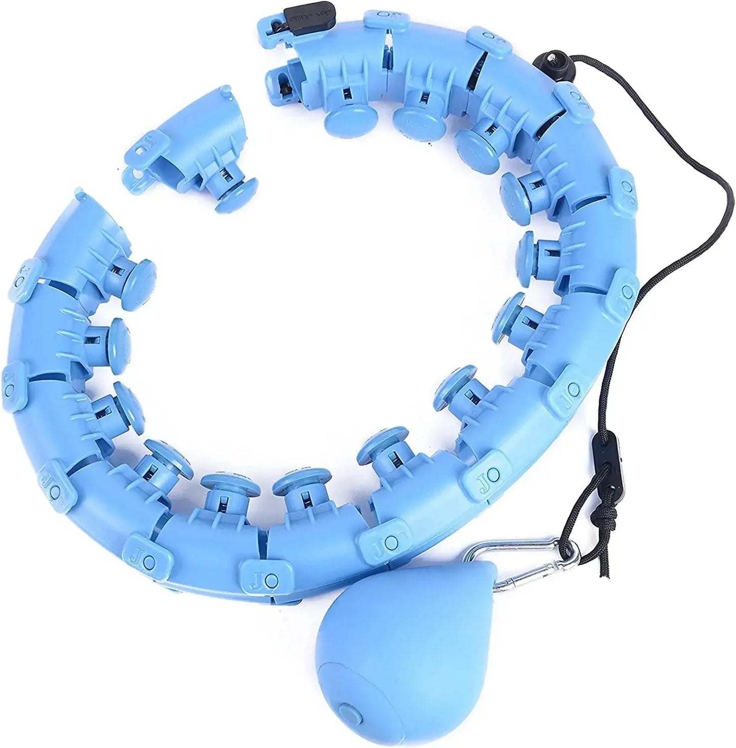 Weighted Hula Hoop – Adjustable Fit Hoop for Weight Loss Side
