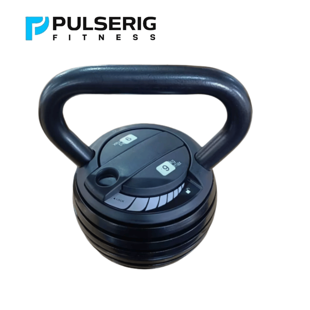 Pulserig Adjustable Kettlebell 3.6–18 kg, 7‑in‑1 PulseRig Fitness