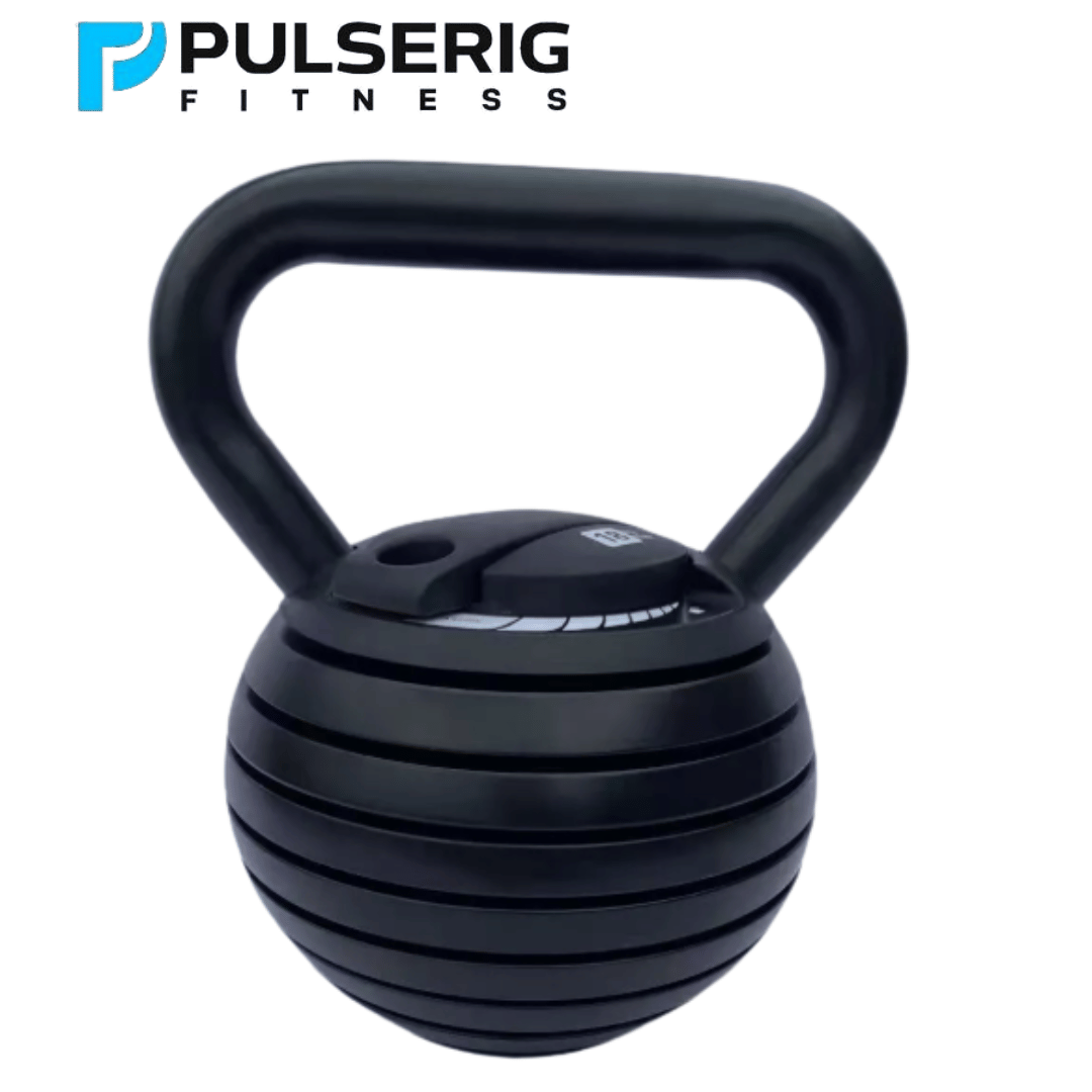 Pulserig Adjustable Kettlebell 3.6–18 kg, 7‑in‑1 PulseRig Fitness
