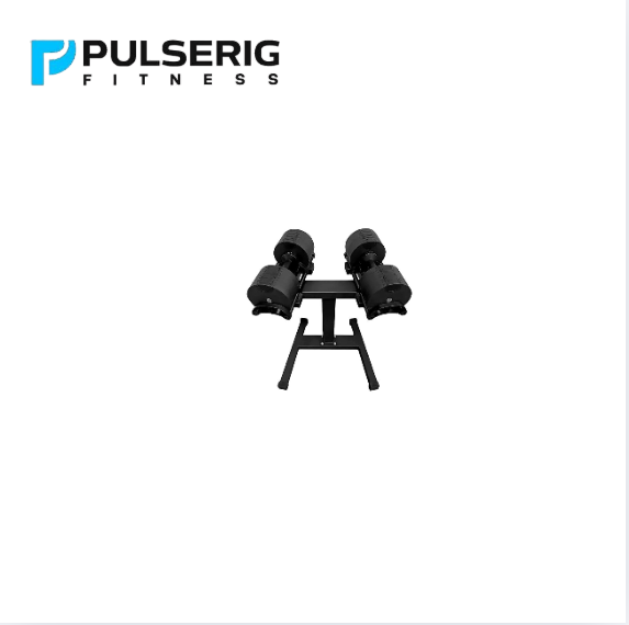 Pulserig Adjustable Dumbbells Pair 32kg x 2 64KG PulseRig Fitness