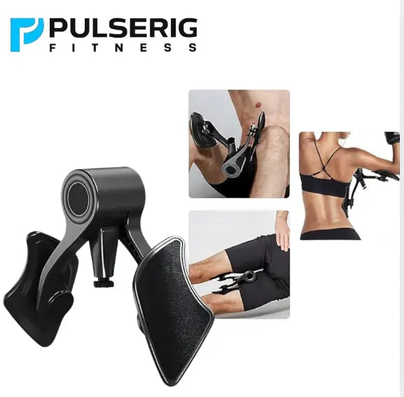 Multi pelvic system with Pulserig Fitness branding and images of use on a white background.