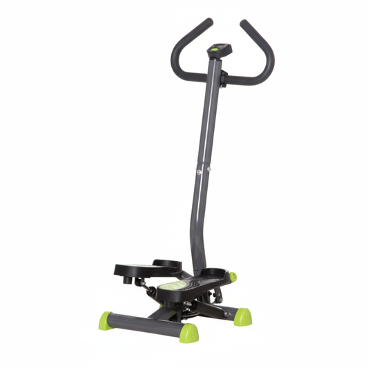 Adjustable twister stepper for cardio and leg training at home