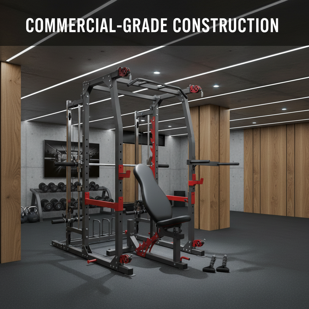 Commercial-grade steel construction Marcy Pro SM-4903 home gym