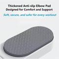 Thickened anti-slip elbow pad on push up board for safer and more comfortable workouts