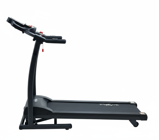 Black treadmill on a white background evolve Tredmill