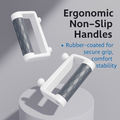 Ergonomic non-slip push up board handles with rubber-coated grips for secure training