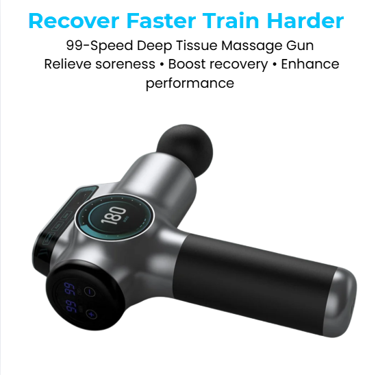 Deep Tissue 99-Speed Massage Gun PulseRig Fitness
