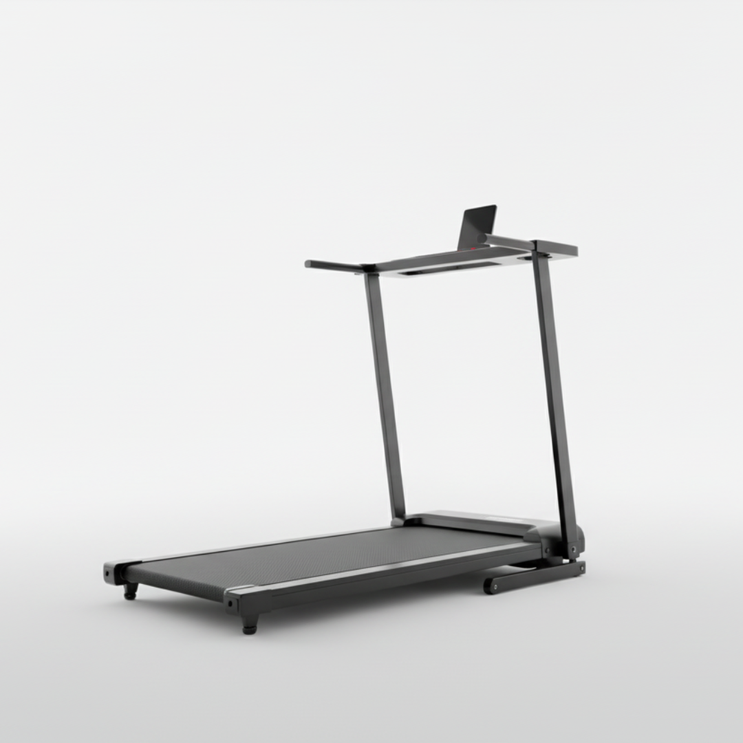 Walking pad treadmill in on a white background 