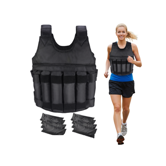 Pulserig Adjustable Weighted Vest 10 kg – Strength & Cardio Training PulseRig Fitness woman using 