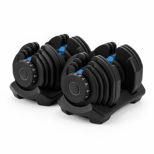 blue Pair of Dumbbells