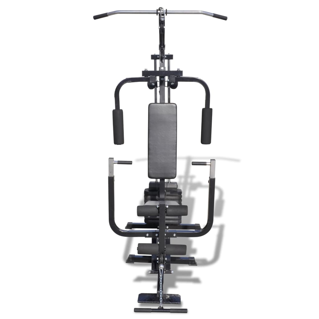 Gym machine on a white background from the front 