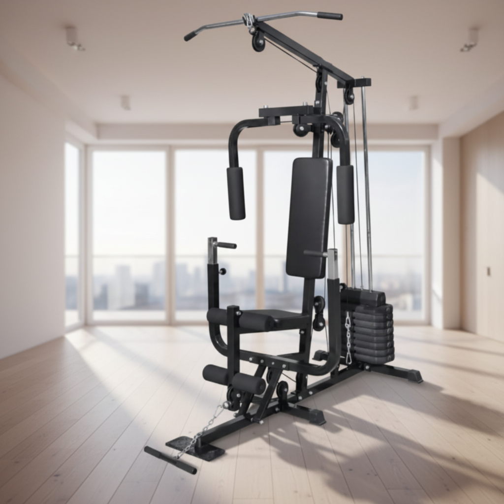 Multi-Gym Home Fitness Station Home Background Product Photo