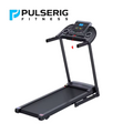 Pulserig folding treadmill compact design on white background