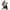 Man training on Pulserig indoor exercise bike for home fitness white background