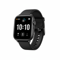 Pulserig Smartwatch in black with AMOLED display on white background