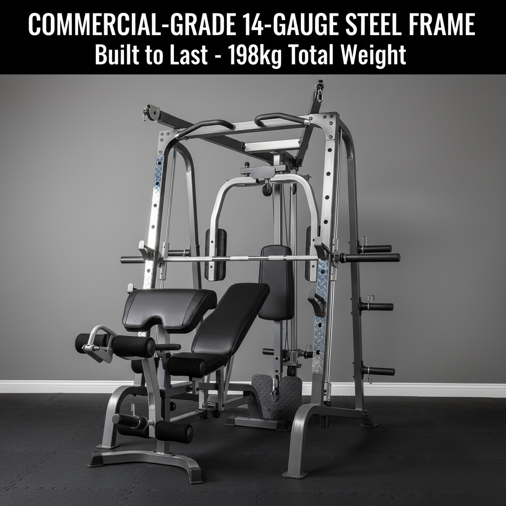 Smith machine Steel frame in home gym
